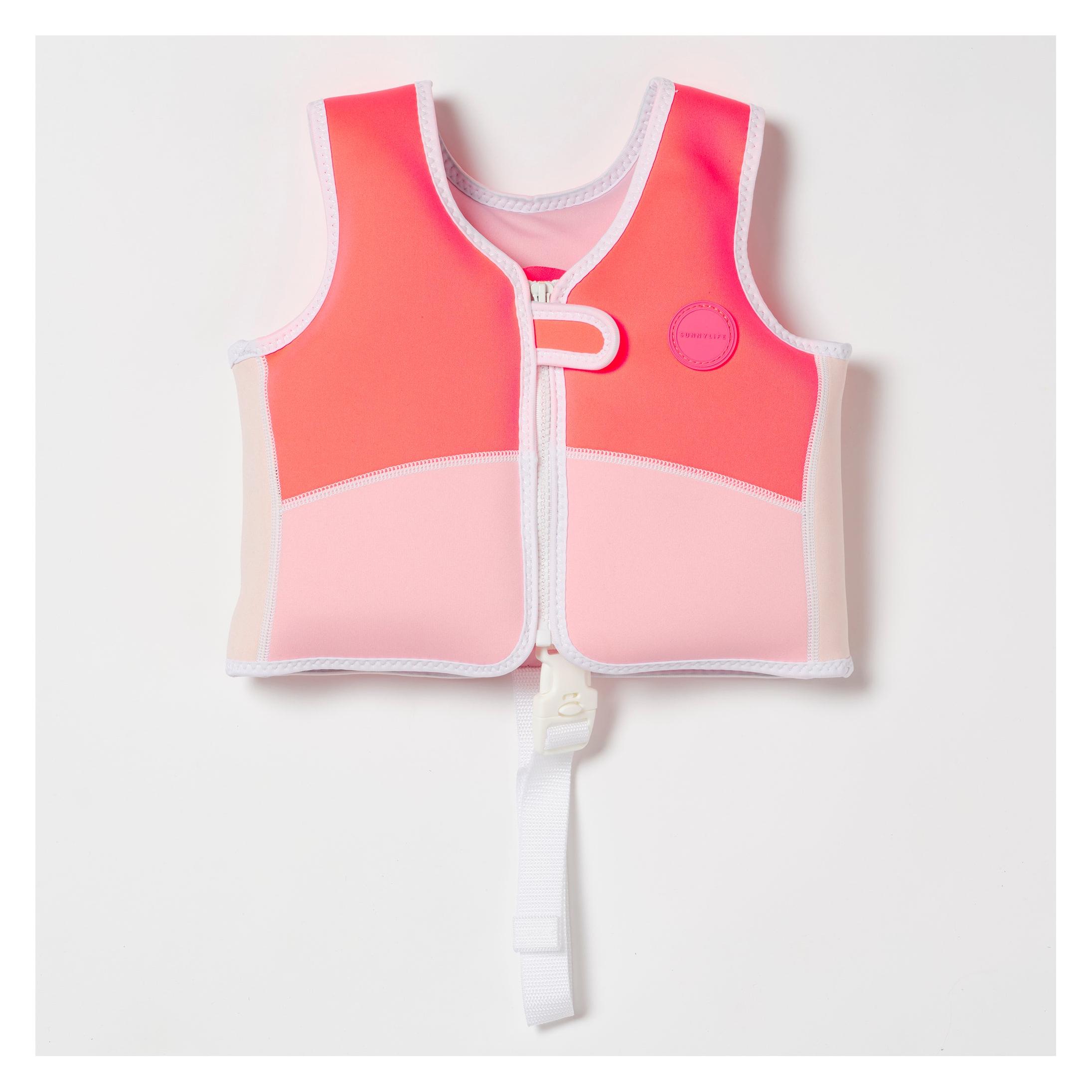 Sunnylife Swim Vest 2-3 Neon Strawberry (SCMSVSTM)