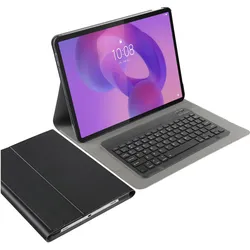 Cazy Qwertz Tastatur Hülle mit magnetisch Abnehmbarer Tastatur (DE, Lenovo Idea Tab Pro), Tablet Tastatur, Schwarz