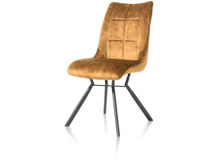 2er Set Henders & Hazel Mischa Esszimmerstuhl 4-Füße + Handgriff Stoff