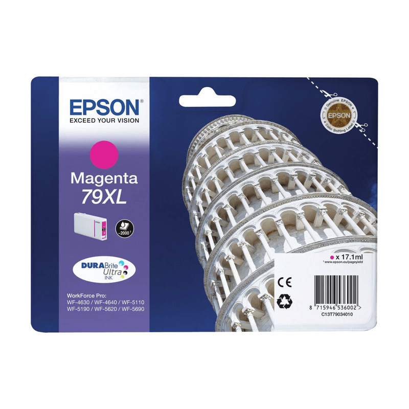 Epson DURABrite Ultra 79XL magenta inkt voor Tower of Pisa, enkelverpakking