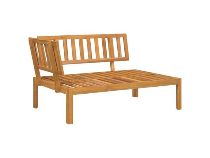 KTHLBRH Paletten-Sofa-Set für den Garten, 5-teilig, aus Akazienholz Modular, Lattenrost-Design, inklusive Tisch, 110 kg pro Sitz, Terrasse