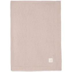 Jollein, Babydecke, Decke Kinderbett 100x150cm Sprinkle Knit - Silk Rose (150 x 100 cm)