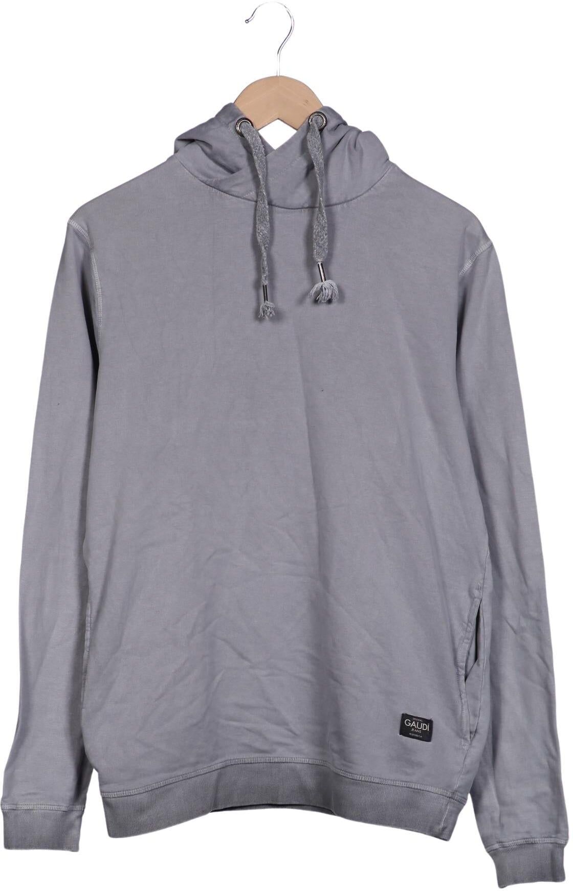 Gaudi Herren Kapuzenpullover, Grau, Gr. M, Baumwolle - Second Hand