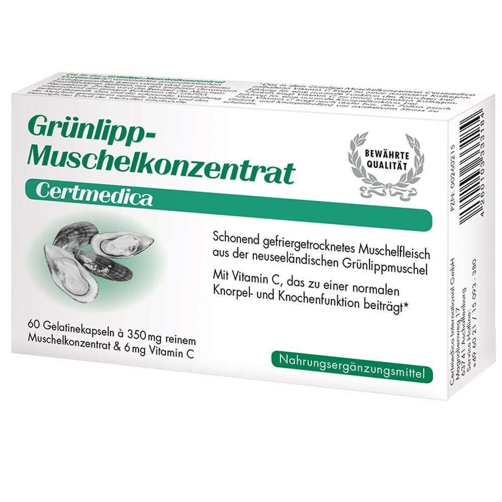 Grünlippmuschel Konzentrat Kapseln 60 St