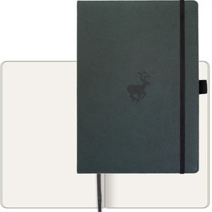 Dingbats Notizbuch D5101G Wildlife, Kunstleder Hardcover, grün, 96 Blatt / 192 Seiten, 100 g/m², blanko, A4