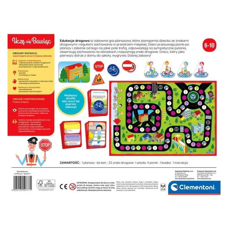 Clementoni Strassenerziehung. Ich lerne, indem ich 50777 spiele (50777 CLEMENTONI)