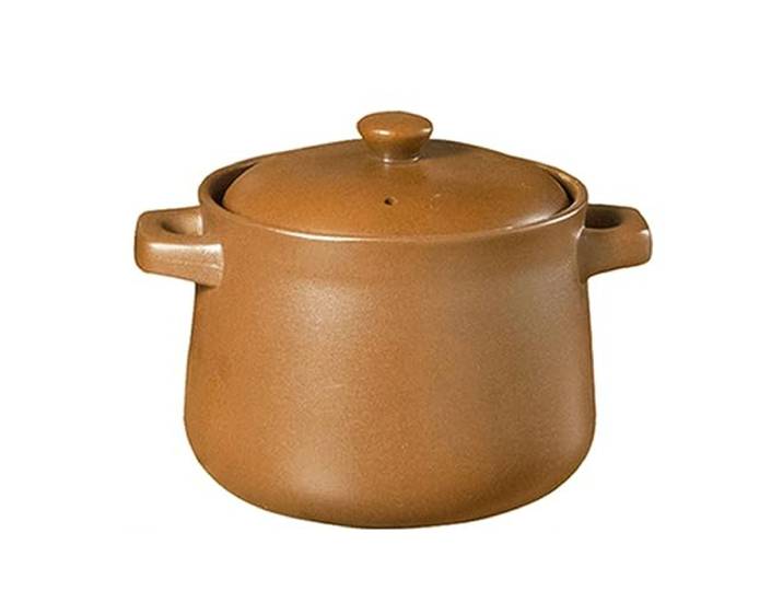 UGCER Schmortopf aus Keramik – Tontopf aus Steingut, vielseitiges Kochgeschirr mit Deckel, gleichmäßige Erwärmung für langsames Kochen, heiße Töpfe, Suppen,5L