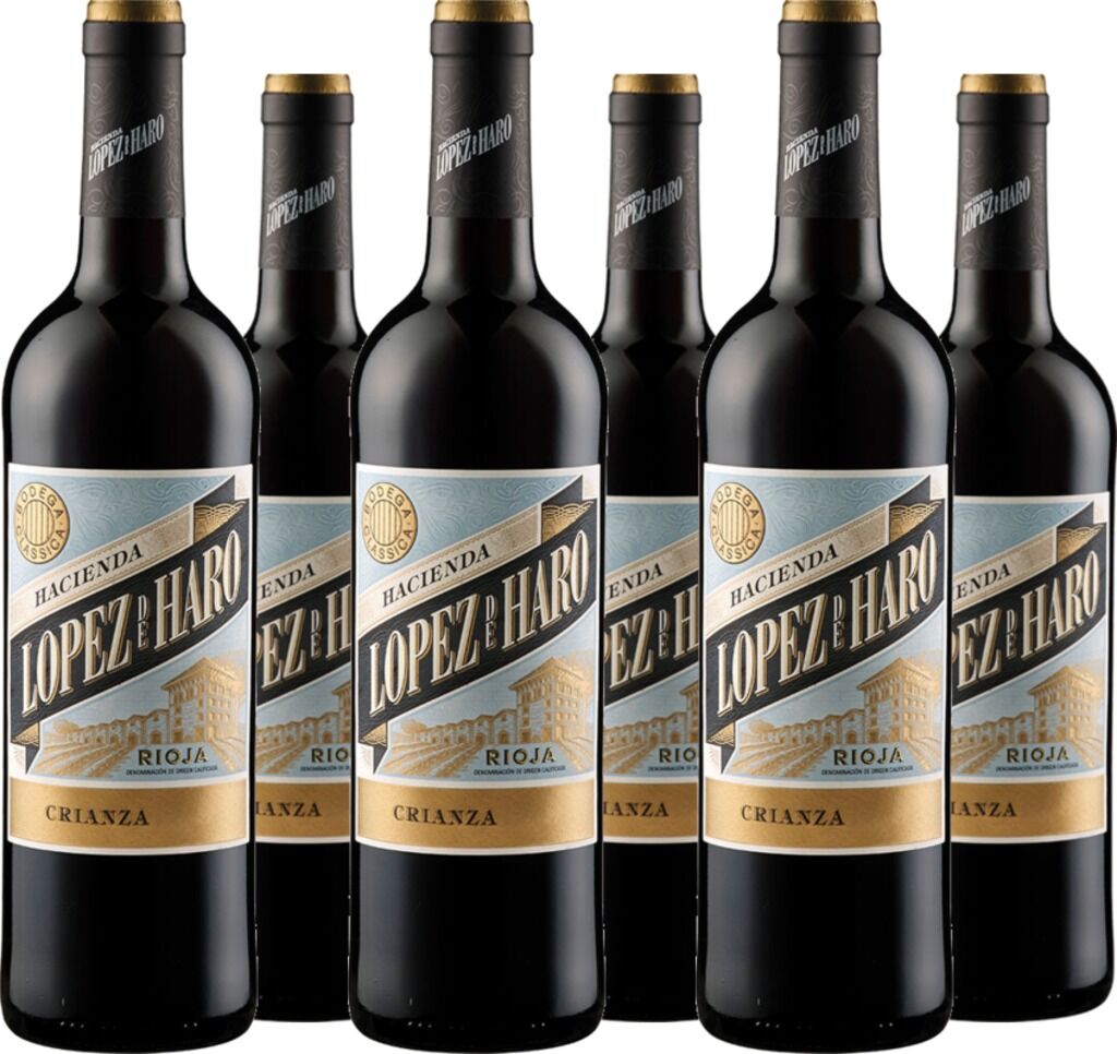 6er Vorteilspaket Hacienda López de Haro Crianza DOCa 2022 Bodega Classica