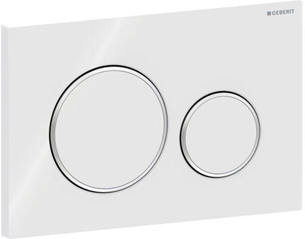 Geberit Sigma 20 Round Betätigungsplatte 115882KJ1 weiß / hochglanz verchromt