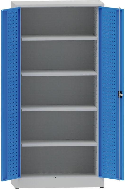 Kovona Werkstattschrank Metall, 1950x950x500 mm, 4 Fachböden, 50 kg