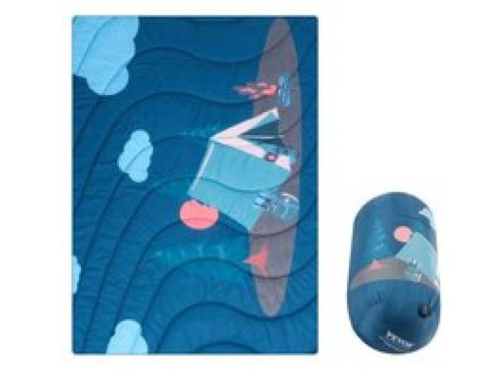 VEVOR Couverture de Camping, 1,9x1,32 m, Grande Couverture de Stade Chaude Portable, Imperméable PU1500 Coupe-vent Ignifuge, Fibre de Polyester, pour Extérieur, Pique-niques, Randonnée, Imprimée