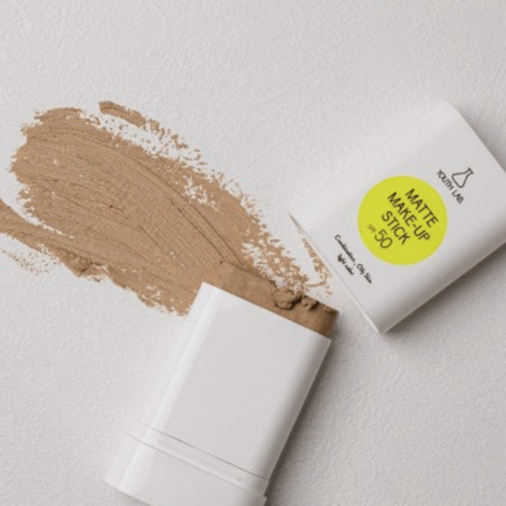 Youth Lab Matte Make-Up Stick Sunscreen for Combination Oily Skin 20g Dark SPF50