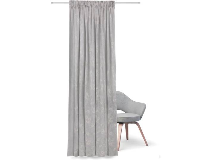 Gardine FEEL OF NATURE Ove Gr. 1, grau (hellgrau), B:140cm H:245cm, Baumwolle, Gardinen, Gardine, HxB: 245x140