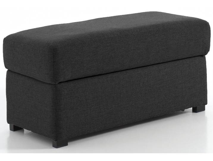 Pouf rectangle, Gris anthracite