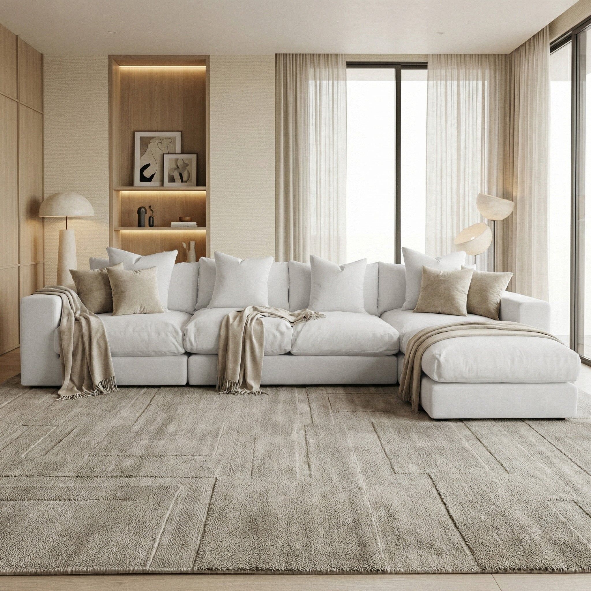 Sofa Style Hampshire Modular 4 Seat Sofa in Dove Grey