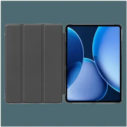 Just in Case Smart PU-Leder Book Hülle Schwarz OnePlus Pad 3 (Nubia Pad 3D), Tablet Hülle, Schwarz