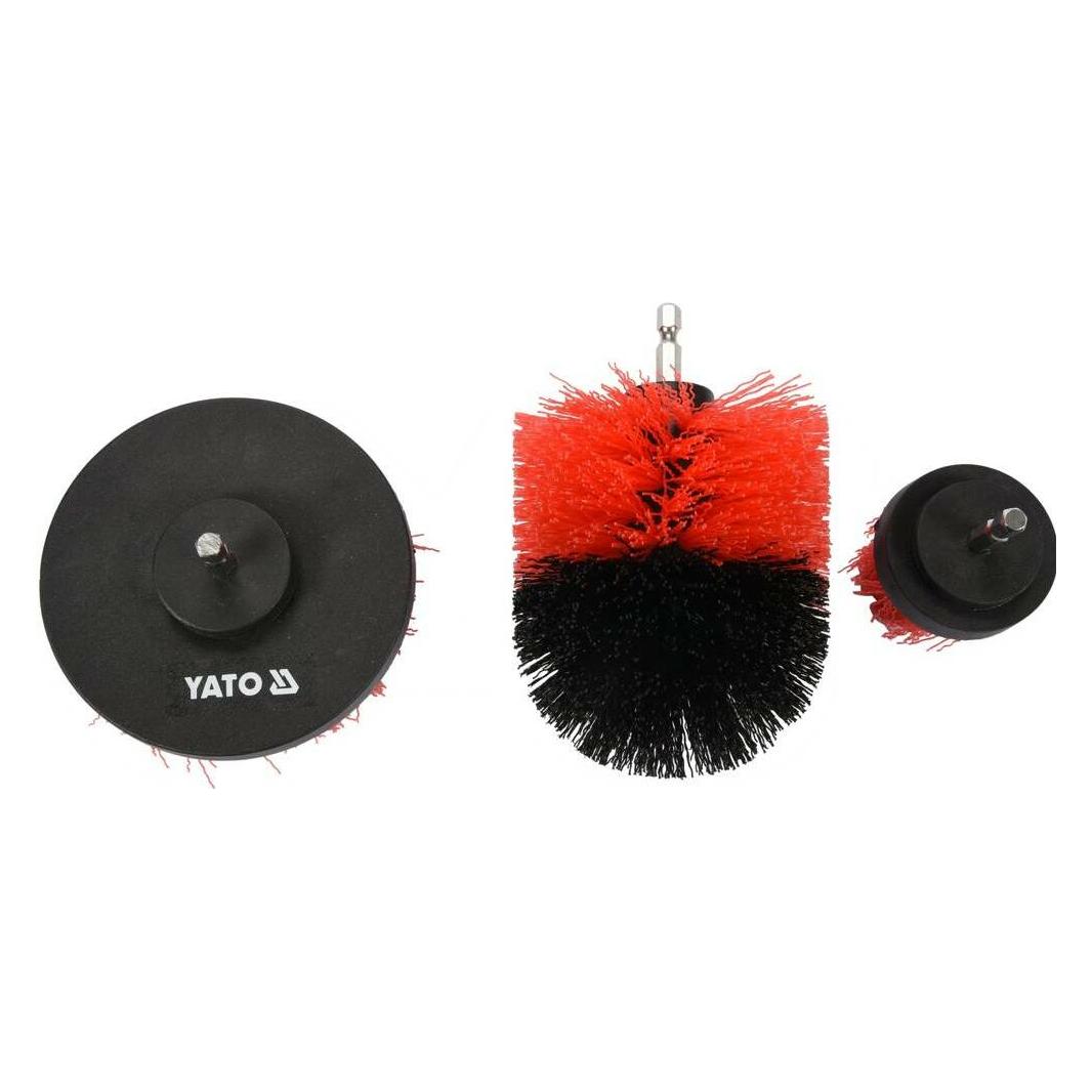 Yato BOHRBÜRSTEN-SET 3-tlg. HEX YT-47553 (YT-47553)