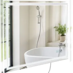 DELUKE Badspiegel GRAZ 60x80 ohne Bluetooth 80x3,5x60cm, Glas, Klarglas Badezimmerspiegel Wandspiegel