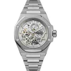 INGERSOLL - THE FALLER - silber - silber-skelettiert / 43,5 MM