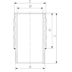 Zylinderlaufbuchse MAHLE 061 LW 00101 000