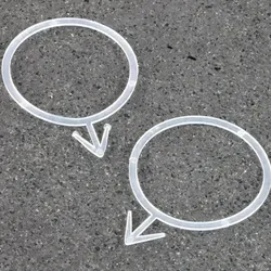 100 Flaschenring, 40 mm Durchmesser (innen), 100 Stück, Kunststoff, transparent