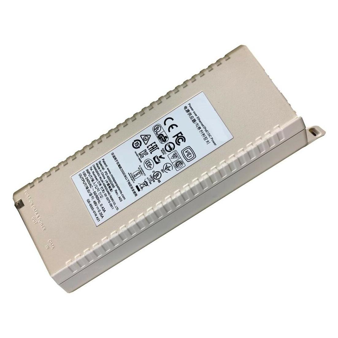 HPE E Aruba AP-POE-ATSR Midspan Injector 1-Port, Smart Rate, 802.3at (802.3at (PoE+), 30 W) (R6P67A)