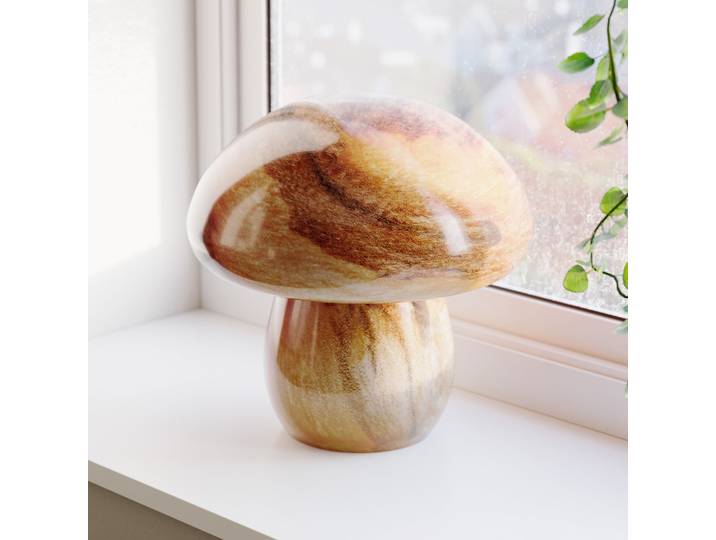 Mira Mushroom Tischleuchte H30 Natur - By Rydéns - Wohnzimmer - Glas - Einflammig