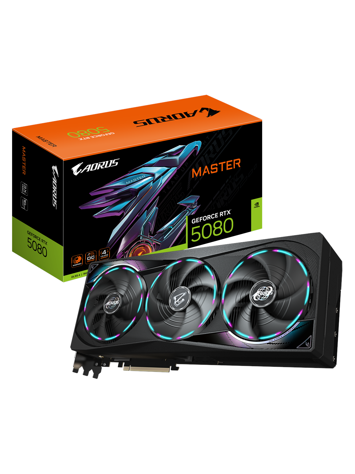 GIGABYTE GeForce RTX 5080 AORUS Master - 16GB GDDR7 RAM - Grafikkarte