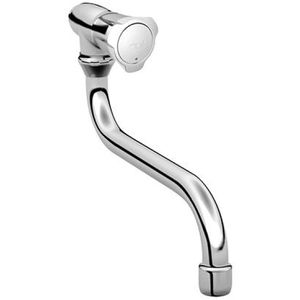 GROHE Waschtischarmatur Auslaufventil, 30484001, verchromt, 11,2 cm hoch, schwenkbar, aus Messing, zur Wandmontage