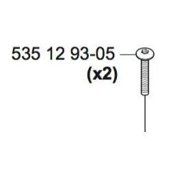 Schraube M6x42 Gehäuseoberteil hinten 220AC 230ACX (2x notwendig)