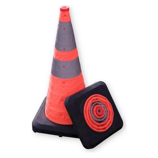 RS PRO Orange Gewebe Verkehrs-Leitkegel, H 50 cm mit Gewichtung, Verkehr (2217859)
