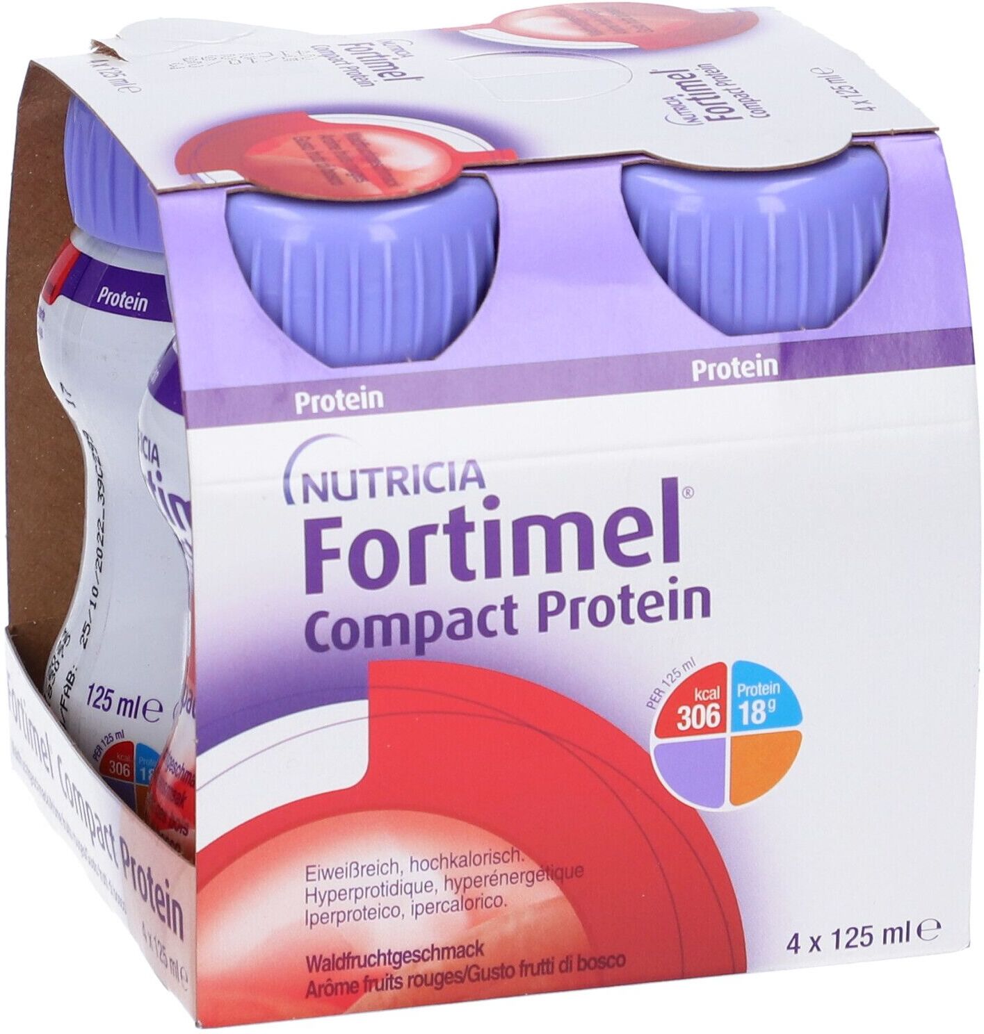 DANONE NUTRICIA SpA SOC.BEN. Nutricia, Fortimel Compact Protein, 4 bottigliette