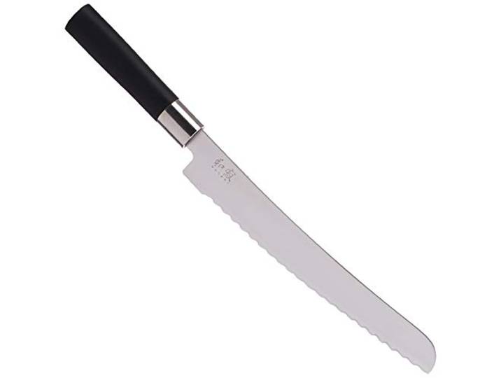 Kai Wasabi Black Couteau à pain\, couteau\, couteau de cuisine\, couteaux à pain\, acier inoxydable\, 23 cm\, 6723b