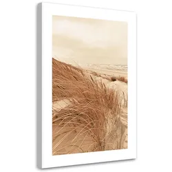 WANDBILD goldenes dünengras