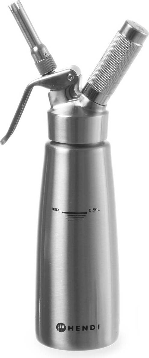 HENDI Sapdispenser Profi Line, roestvrij staal, 0,5 liter, 85 x 235 mm