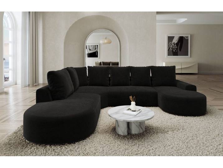 Sofa Dreams Wohnlandschaft Gomera U Form Stoff Lounge, Wohnlandschaft, Ottomane, U-Form, Lounge