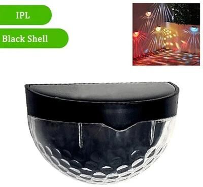 Uplifted Finds Solar Deck Lights Outdoor Peel And Stick Railing And Step Lights 6 Pcs black Shell Colorful