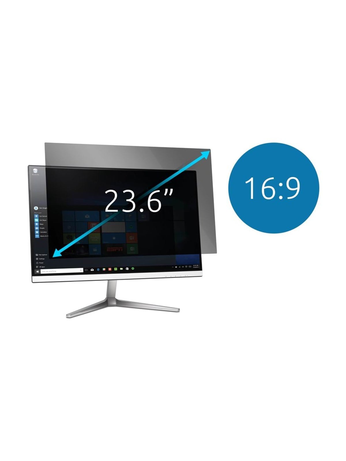 Kensington 23.6" (16:9) Blickschutzfilter für Bildschirme
