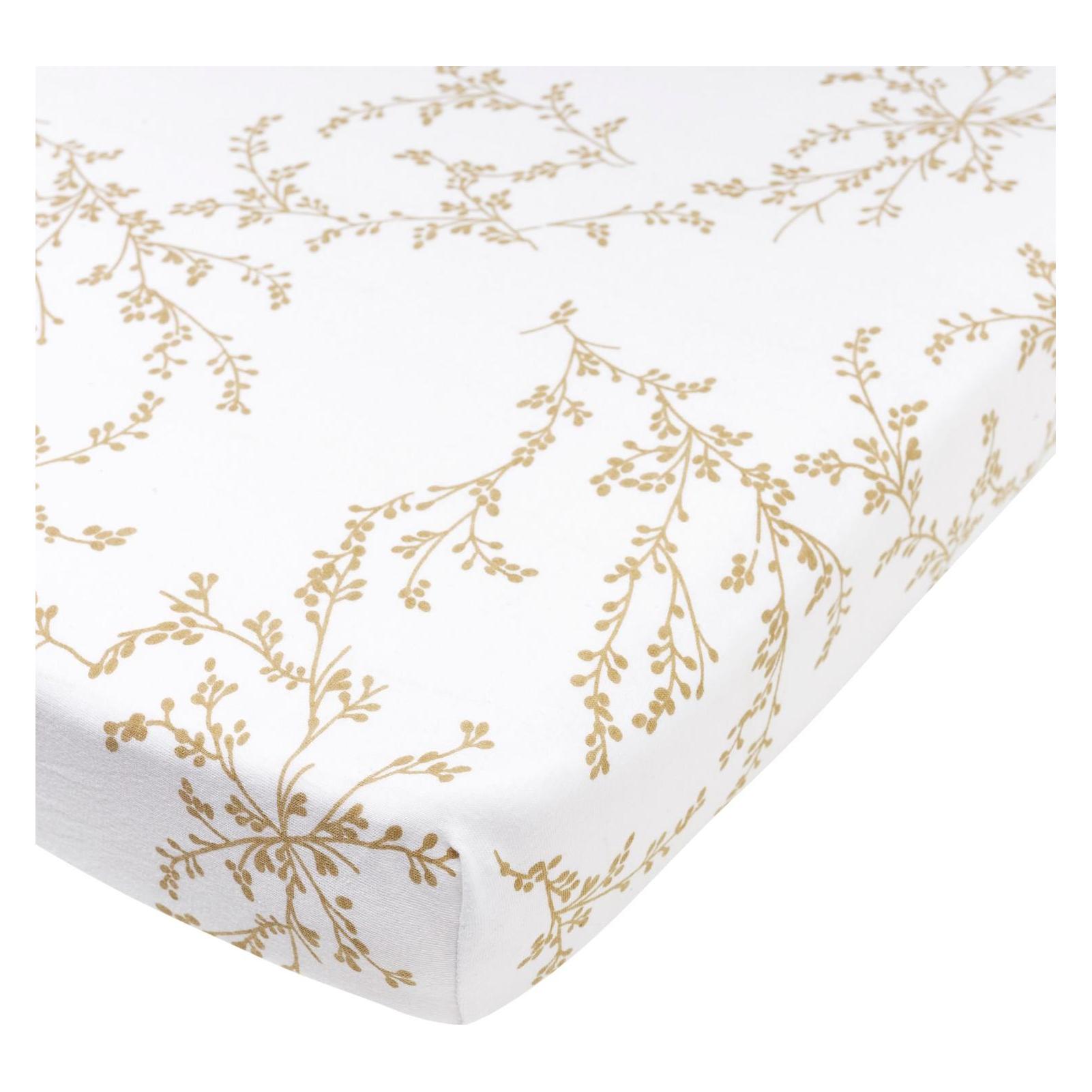 Meyco jersey Spannbettlaken boxmatras 75x95 Branches sand (95 x 75 cm) (47987911)