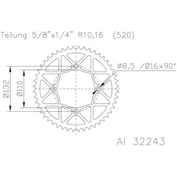Afam Kettenrad 72306