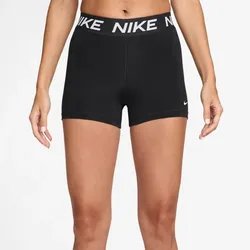 NIKE Pro Mid-Waist kurze Leggings Damen 010 - black/white XXS