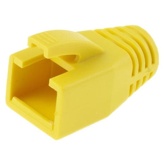 ACT RJ45 yellow boot for 7.0 mm cable. Coluor: Yellow Cable boot rj45 7.0mm yellow (FA2007)