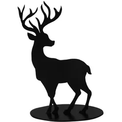 Dekohirsch Elvor schwarz 20cm