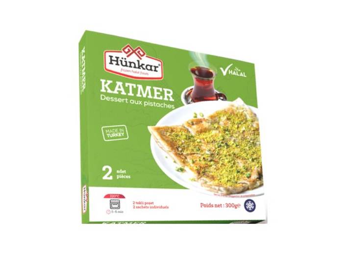 HÜNKAR Katmer Pâtisserie feuilletée à la pistache - 2 pièces / 300 g