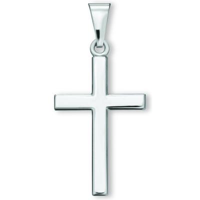 Kreuzkette ONE ELEMENT "Halskette - Kreuzkette mit Kreuz Anhänger aus 925 Silber", silber, Halsketten, Damen, Silber 925 (Sterlingsilber), Kreuzkette, Ausdruck von Individualität – dezent, bedeutungsvoll, nah am Herzen