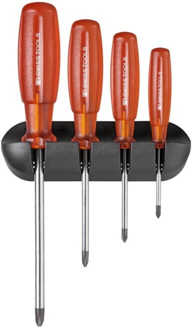 PB Swiss Tools Jeu de tournevis 4 pcs PH avec support mural Multicraft (PB 6242)