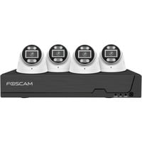 FN 9108 E T4 2T, Set schwarz/weiß, FN9108E 8-Kanal NVR, 4x T5EP Kamera