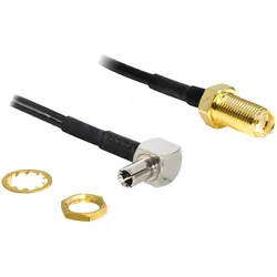 DELOCK 88487 - WLAN Kabel, SMA Einbaubuchse, TS-9