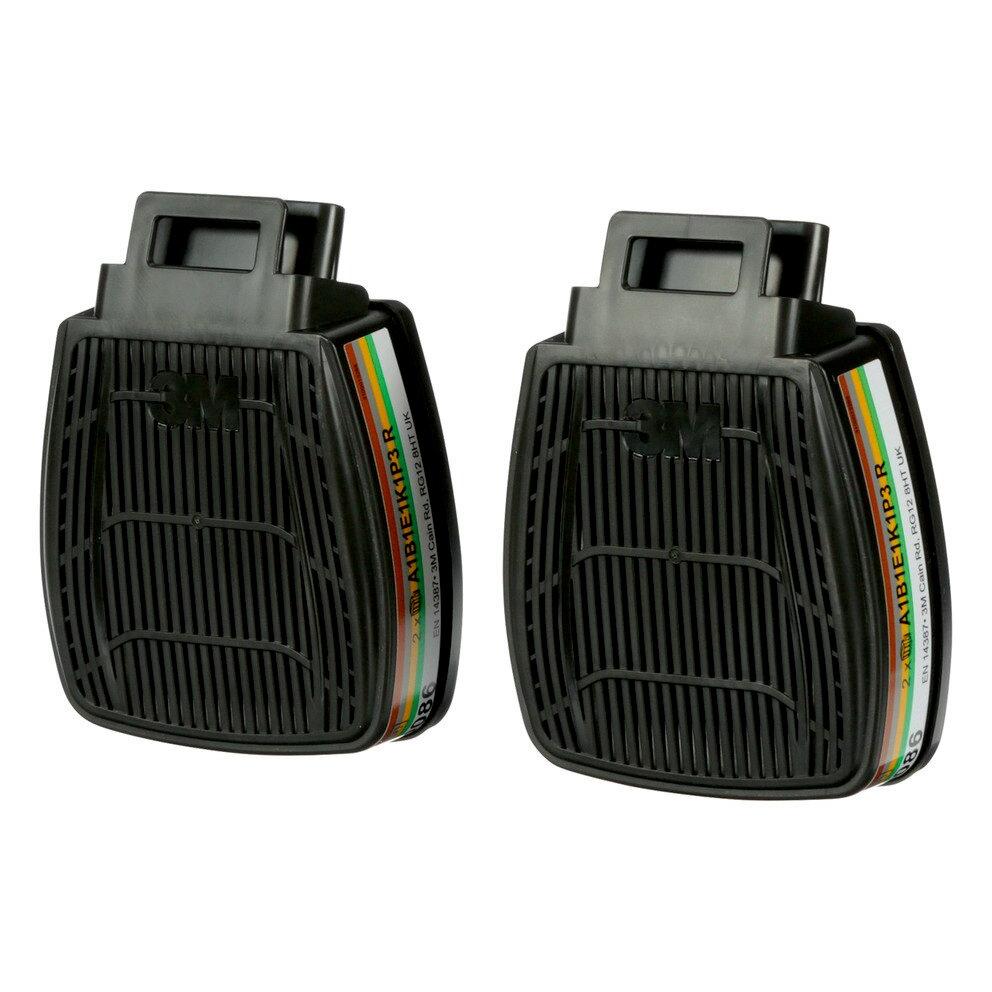 3M Kombifilter Secure Click gegen Gase, Dämpfe und Partikel (Atemschutzmaske Ersatzfilter) (7100153236)
