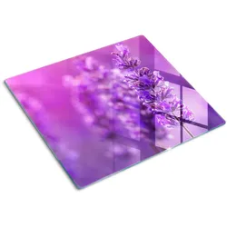 GLASPLATTE 60x52 cm Lavendel